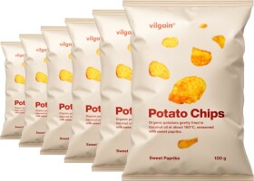 Vilgain Zemiakové chipsy BIO – 6× sladká paprika 100 g