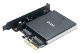 Akasa M.2 PCIe SSD adaptér s pasívnym chladičom / RGB LED (AK-PCCM2P-03)