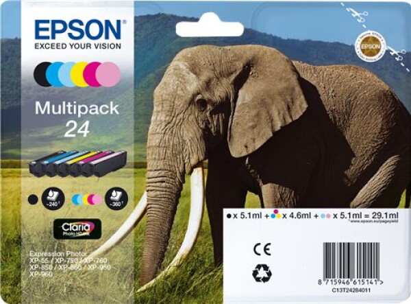 Epson Sada Tonerów Multipack 6-farbaów 24 Claria Photo HD (C13T24284011)