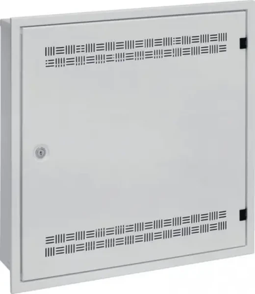 Solarix LC-18-55-15-WG / Nástenný dátový rozvádzač / 550x550x150 mm / 18U / RAL 7035 šedá / rámček na zamurovanie (86000548)