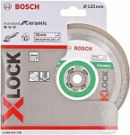 BOSCH X-LOCK Standard for Ceramic Diamantový rezný kotúč, 125 × 22,23 × 1,6 × 7 2608615138