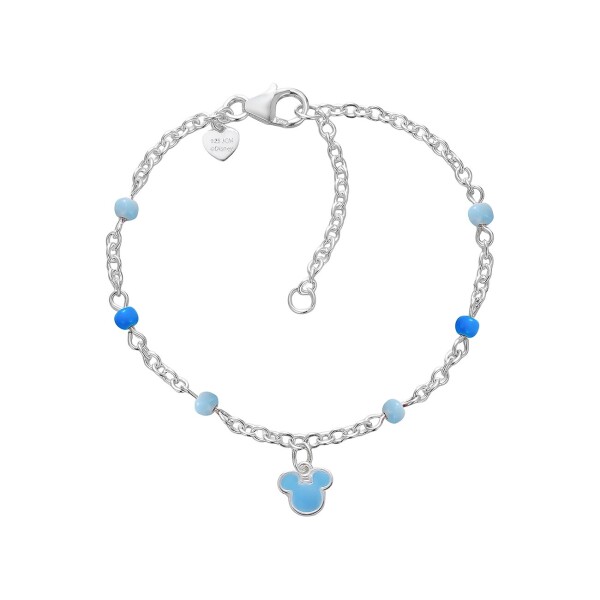 Disney Slušivý strieborný náramok Mickey Mouse Mini BS00103SL-47.CS