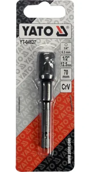 YATO Nadstavec adaptér 1/4" - 1/2" 70 mm / Nadstavec