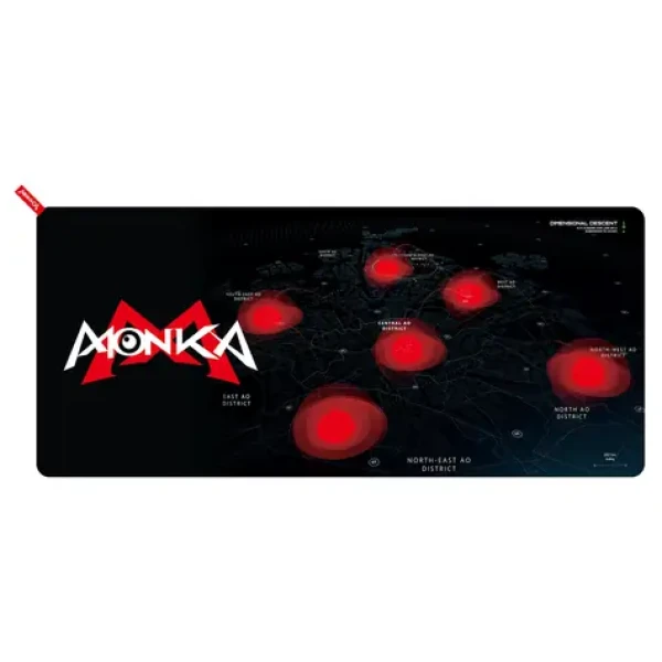 Marvo MONKA Loop čierno-červená / herná podložka pod myš / 900 x 400 x 4 mm (G50)
