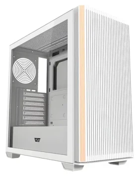 DarkFlash DS900WS ATX biela / Počítačová skriňa / ATX / bez ventilátorov / tvrdené sklo / USB 3.0 (DS900WS_white)