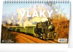 NOTIQUE Vlaky 2027 / Stolný kalendár / 23,1 × 14,5 cm