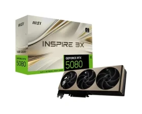 MSI GeForce RTX 5080 16G INSPIRE 3X / 16GB GDDR7 / 256-bit / 1x HDMI + 3x DP / 850W (16) (RTX 5080 16G INSPIRE 3X)