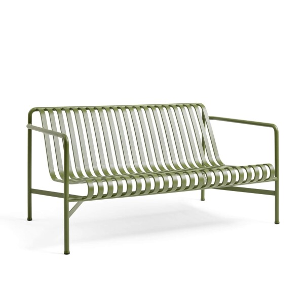 HAY Vonkajšia lavica Lounge Sofa Palissade Olive