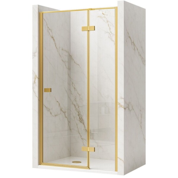 REA/S - Sprchové dvere Atlas 80 Brush Gold vpravo KPL-K4673