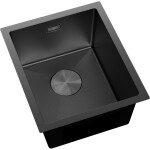 MEXEN - Trixo oceľový drez 1-bowl 370 x 440 mm, čierna HC 6412371000-70HC