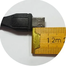 Aten kábel micro USB s predĺženým konektorom čierny / Kábel / USB 2.0 / 1,8 m (ku2m18fd)