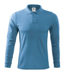 Single J. LS pánske polo tričko azúrovo modré 2XL