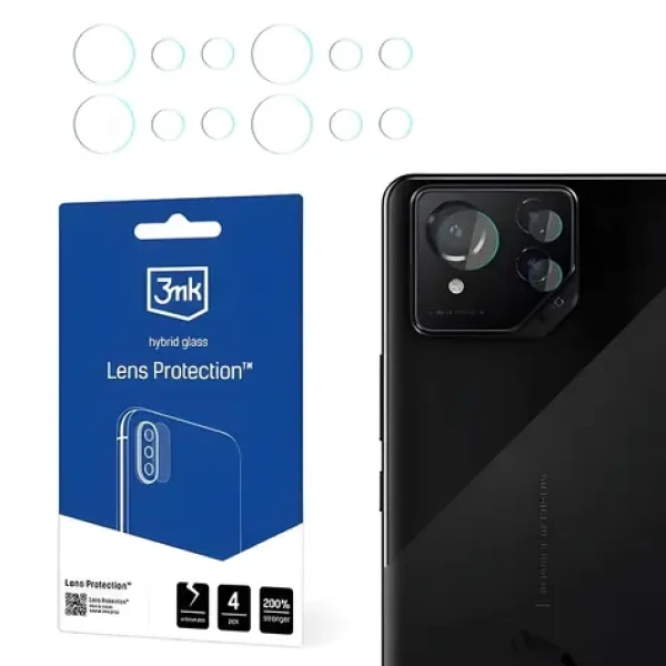3mk Lens Protection / Sklo na fotoaparát / Asus ROG Phone 8/8 Pro / hybridné sklo / 4 ks