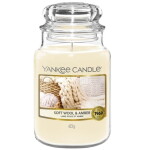 Yankee Candle Sviečka Yankee Candle 623 g - Soft Wool & Amber