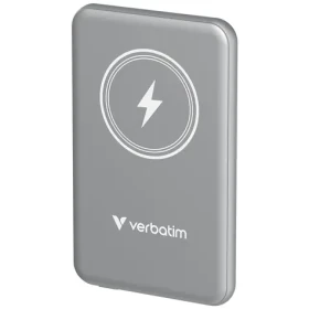 Verbatim Charge 'n' Go Magnetická bezdrôtová powerbanka 5000mAh šedá / USB-C / MagSafe / 15-20W (32244)