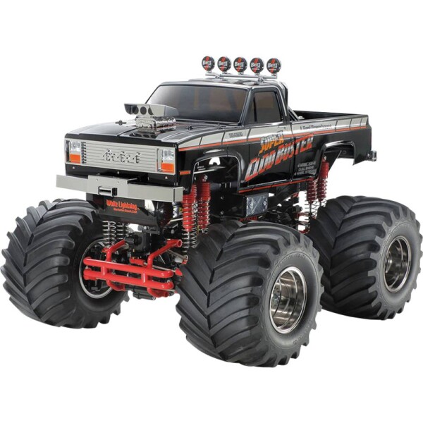 Tamiya Super Cloud Buster Black Edition komutátorový 1:10 RC model auta monster truck 4WD (4x4) BS; 47432