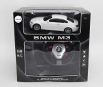 Mamido Mamido Autíčko na diaľkové ovládanie BMW M3 1:18 s volantom biele MT1327