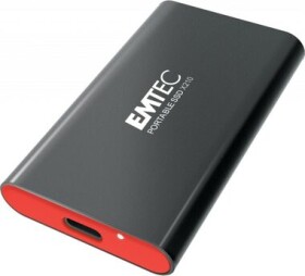 EMTEC Elite X210 128GB SSD čierna / Externý SSD / čítanie: 500 MBs / zápis: 500 MBs / USB-C 3.1 / 3y (ECSSD128GX210)