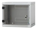 Triton rozvádzač nástenný 9U 400mm / Rozvádzač / Nástenný / odnímateľné bočné kryty / plechové dvere (RUA-09-CS4-CAX-A1)