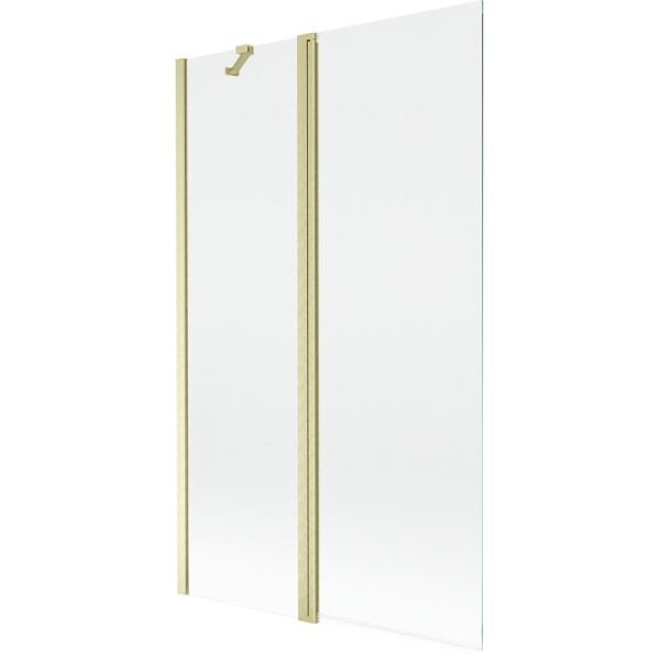 MEXEN - MIST vaňová zástena 110x150 cm 6mm f+s, zlatá kartáčovaná, číra 8A9-110-011-55-00