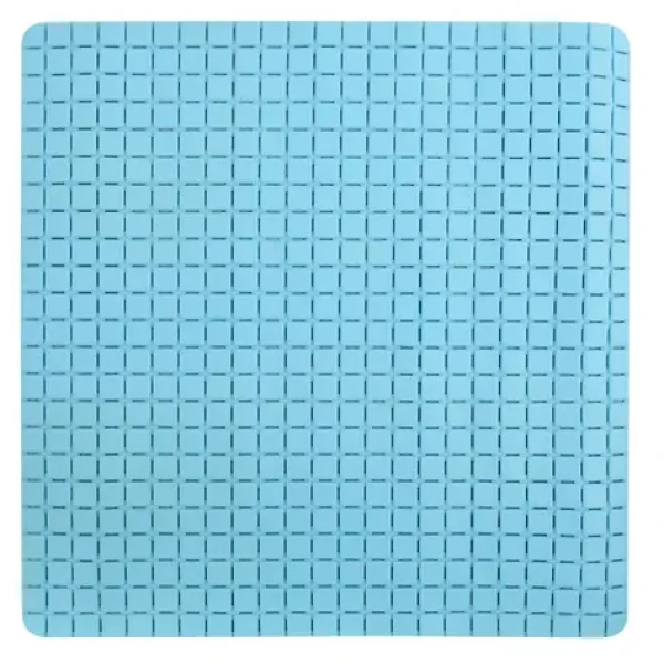 MSV Protišmyková podložka do sprchy QUADRO Premium nebesky modrá / SBS kaučuk / 54 x 54 cm