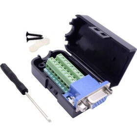 TRU COMPONENTS T1904C097 sada D-SUB zásuvková lišta Pólov: 15 skrutkovací 1 ks; T1904C097