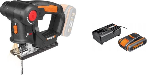 Worx Wyrzynarka WX550.9 20 V / 1 akumulator w zestawie