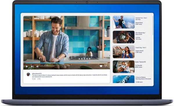 Dell DELL DC16251 Intel Core 7 150U Notebook 40,6 cm (16") Full HD+ 16 GB DDR5-SDRAM 512 GB SSD Wi-Fi 6E (802.11ax) Windows 11 Home Modrý