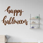 Veselá Stena Samolepka Happy Halloween Farba: fialová, Veľkosť: 60 x 43 cm
