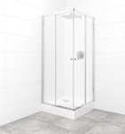 SAT - Set sprchovacieho kúta a vaničky, štvorec 80x80 cm Multi Basic SIKOBKMUQ80CRCH SIKOBKMUQ80CRCH