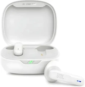 JBL Vibe Flex biela / Bezdrôtové slúchadlá / Do uší / Dotykové ovládanie / BT 5.2 (JBLVFLEXWHT)