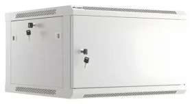 Lanberg WF01-6606-00S sivá / Nástenný rozvádzač / 19" / 6U / 600×600 mm / kovové dvere / flat pack (WF01-6606-00S)