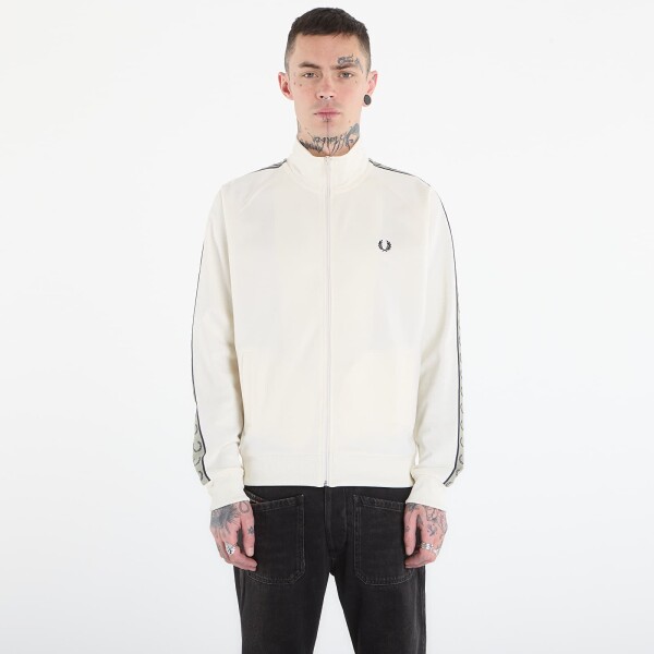 Mikina FRED PERRY Contrast Tape Track Jacket Ecr/ Nvy/ Seagrss XL