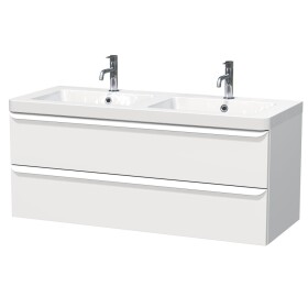 Kúpeľňová skrinka s umývadlom Naturel Pavia 120x53x49 cm biela mat biela úchytka PAVIA3120ZBI PAVIA3120ZBI