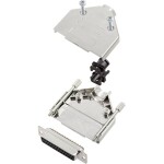 TRU COMPONENTS TCDTPKM25DMSK 7709268 sada D-SUB zásuvková lišta 180 ° Pólov: 25 spájkovaný 1 ks; 7709268