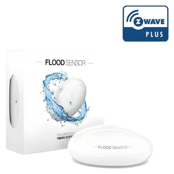Fibaro FGFS-101 ZW5 Flood-Control / Detektor zaplavenia / Bluetooth / vnútorné aj vonkajšie (NICE FGFS-101 ZW5 EU)