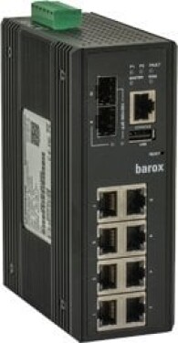 Barox Barox LT-L802GBTME łącza sieciowe Zarządzany L3 Gigabit Ethernet (10/100/1000) Čierny