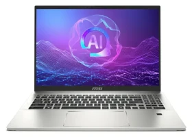 MSI Prestige 16 AI+ A3HMG-036 strieborná / Notebook / 16" QHD+ / RYZEN AI 9 365 / 32GB / 1TB SSD / Radeon 880M / W11H (00159K-036)