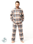 Pánske pyžamo Key MNS 443 B25 dĺžka/r 3XL-4XL so zipsom MIX 3xl