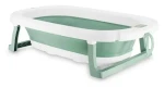 Momi NATA Skladacia vanička zelená / Od narodenia do 25 kg / Rozmery po zložení 75,5x47x10 cm (AKCE00053)