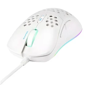 Deltaco GAM-108-W biela / Herná myš / RGB / optická / 6400 DPI / USB-A / 7 tlačidiel (GAM-108-W)