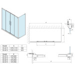 POLYSAN - LUCIS LINE sprchová bočná stena 900, číre sklo DL3415