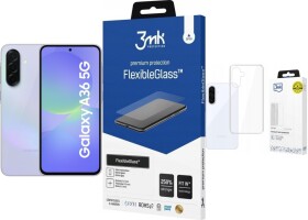 Samsung Galaxy A36 5G 8/256GB Fioletowy (SM-A366BLVGEUE) + FlexibleGlass + Etui Clear Case