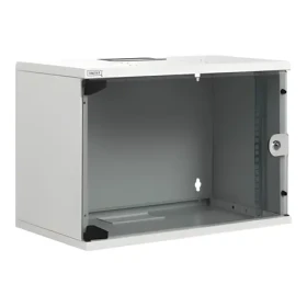 Digitus SoHoline 12U šedá / Rozvádzač / 19" / Nástenný / Sklenené dvere / Nosnosť 60 kg (DN-19 12-U-S-1)