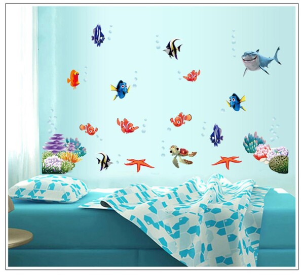 Veselá Stena Samolepka Nemo, Dory a priatelia