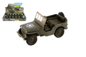 TEDDIES Vojenské auto Jeep Willys MB 10 cm