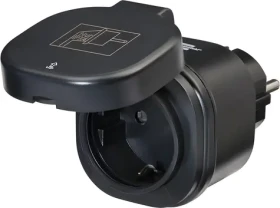 Brennenstuhl WA 3600 XS03 čierna / Inteligentná zásuvka / WiFi / IP44 / 16 A / Alexa, Google Home (1294860100)