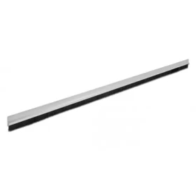 DeLock Kefová tesniaca lišta s Al profilom, uhlová / Tesniaca lišta / 20 mm / 1 m / hliník-čierna (66650)