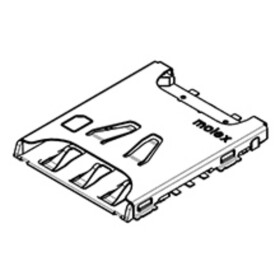 Molex Slot pre SIM kartu Počet pólov 6 Raster (rozteč): 2.54 mm 1042240820 2000 ks Tape on Full reel; 1042240820