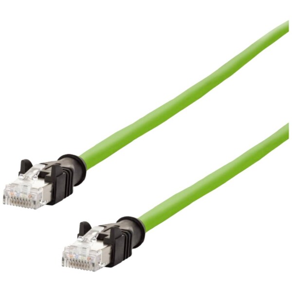 Metz Connect 142M2X55010 RJ45 sieťové káble, prepojovacie káble CAT 6A S/FTP 1.00 m zelená krytie PUR, odolný proti kyselinám, odolný proti ozónu, odolný proti; 142M2X55010